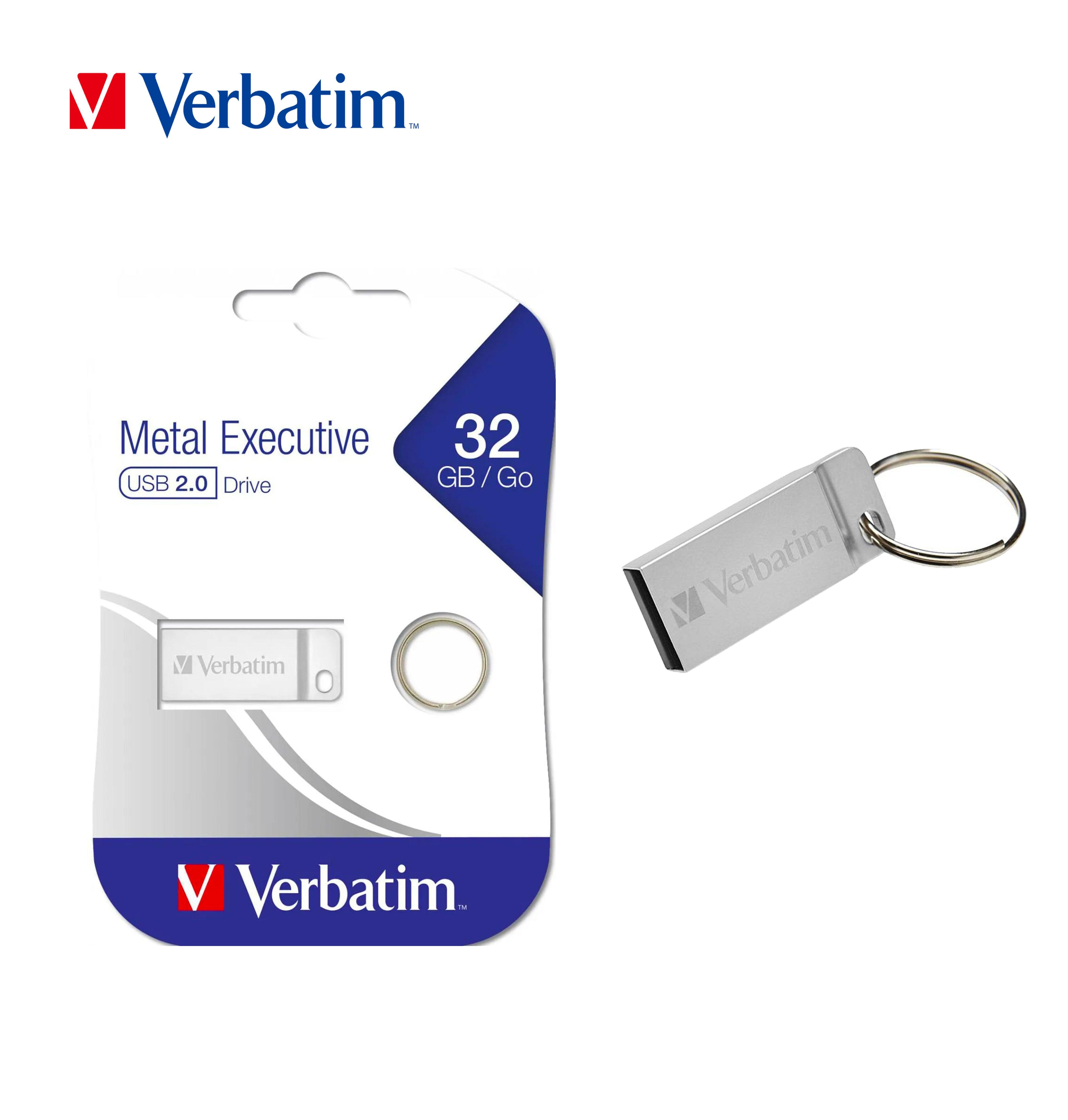 VERBATIM PEN DRIVE USB2.0 32G METAL EXECUTIVE SILVER - koseakasa