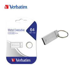 VERBATIM PEN DRIVE USB2.0 64G METAL EXECUTIVE SILVER - koseakasa