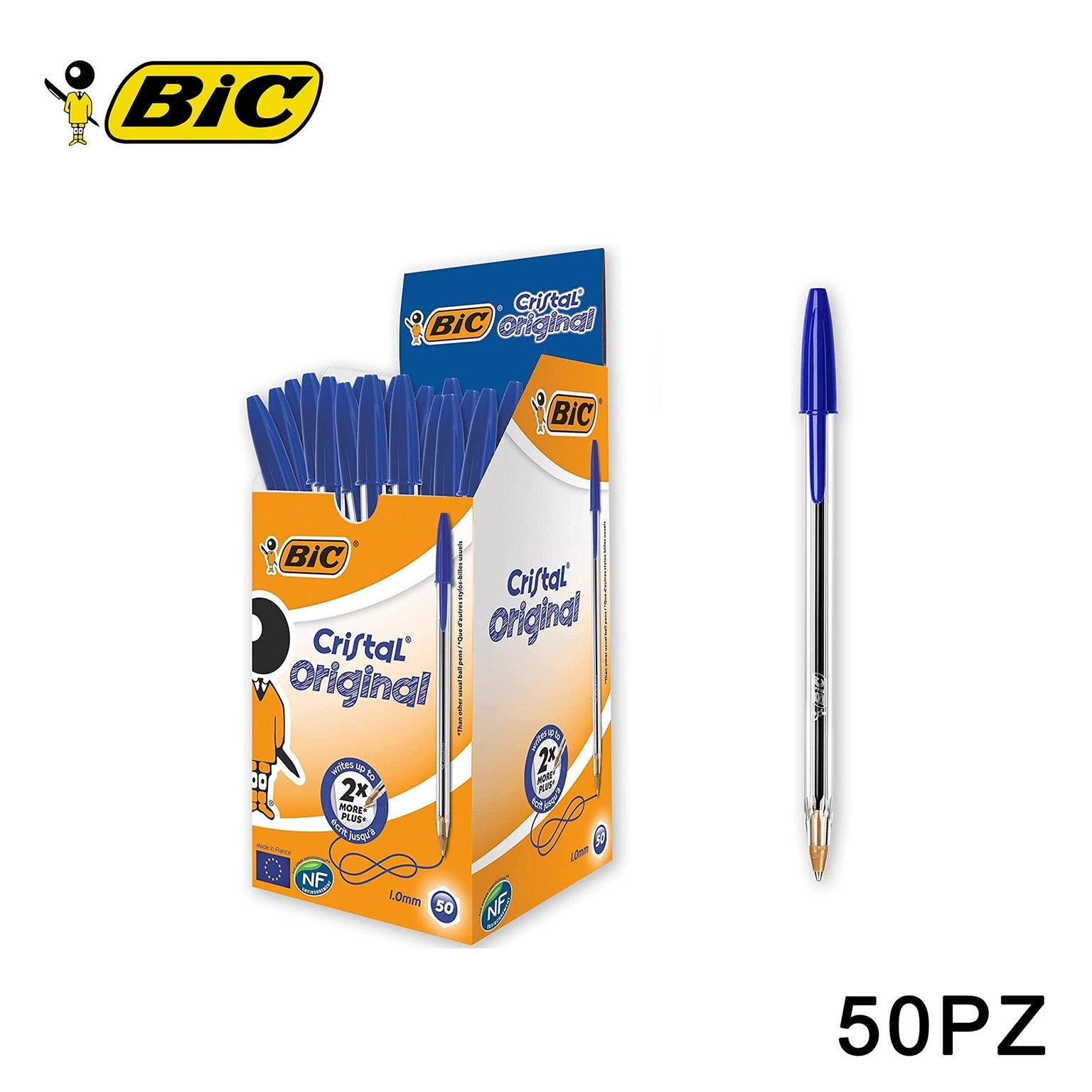 BLU PENNA BIC CRISTAL ORIGINAL 1.0MM 50PZ - koseakasa