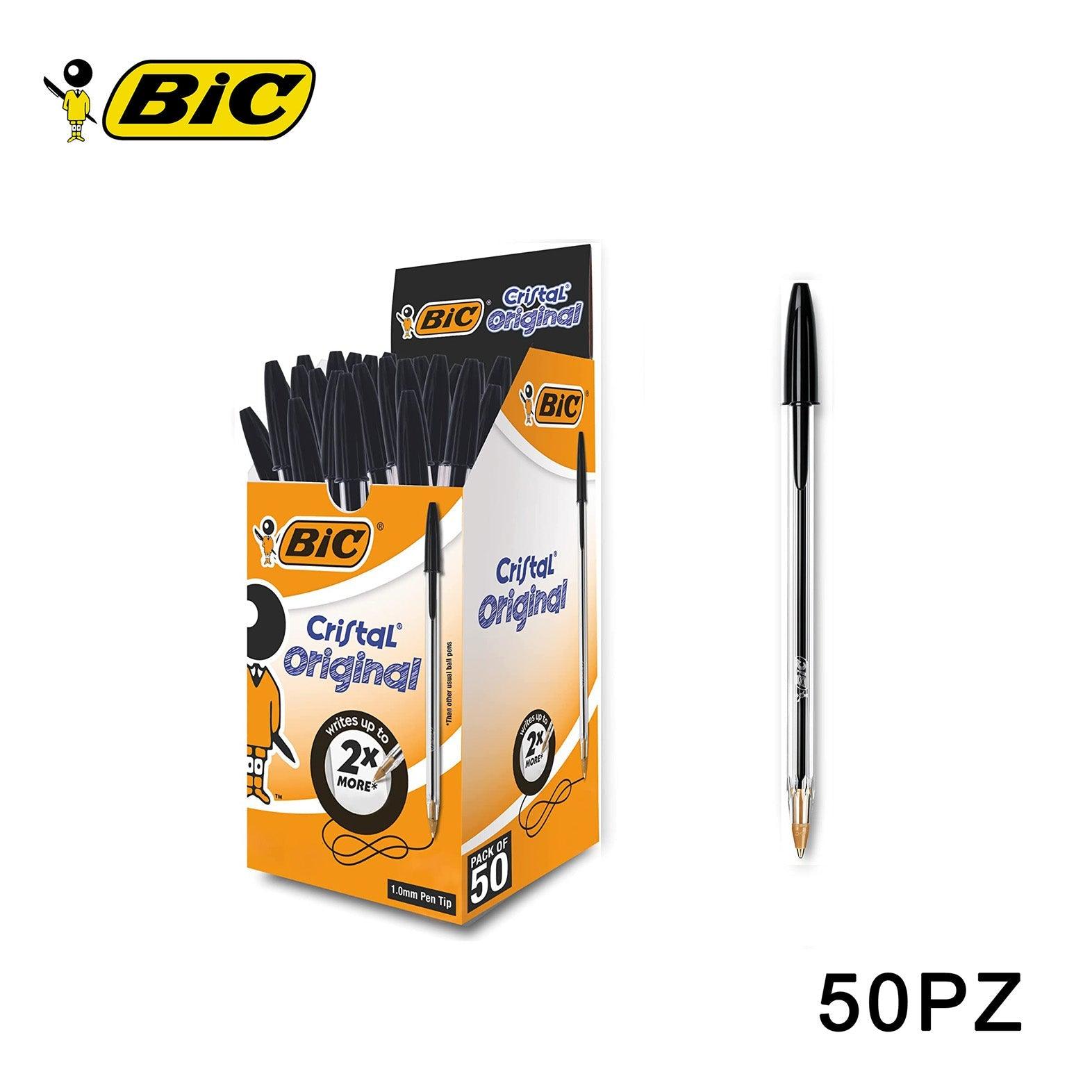 NERA PENNA BIC CRISTAL ORIGINAL 1.0MM 50PZ - koseakasa