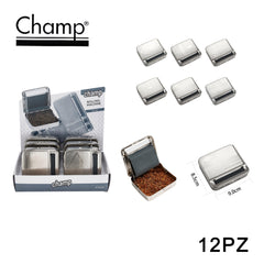 ART.40590024 CHAMP METAL CIG ROLLING MACHINE WITH TOBACCO B0X 70MM 12PZ - koseakasa