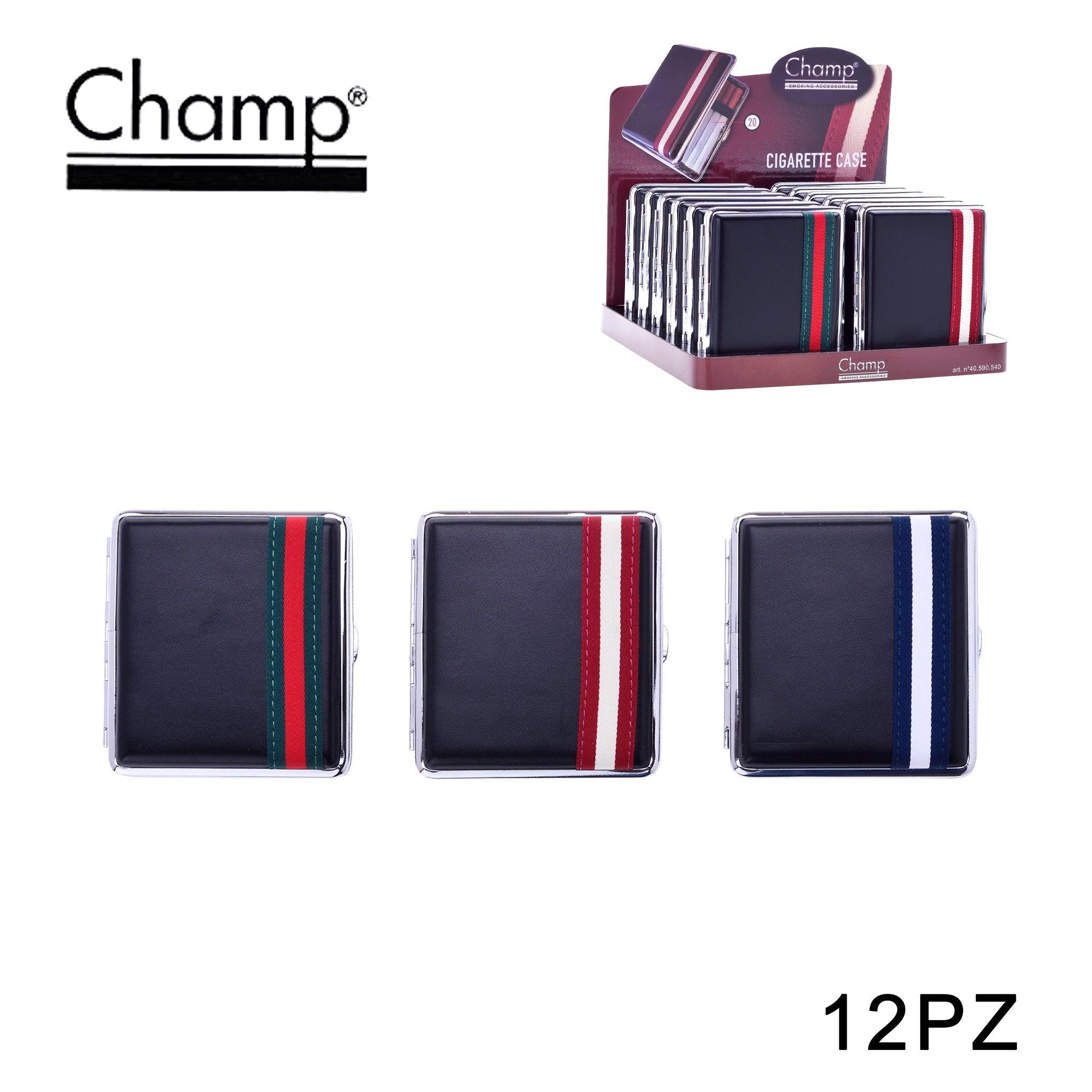 ART.40590540 CHAMP HIGH BLACK/STRIPES CIGARETTE CASE 12PZ - koseakasa