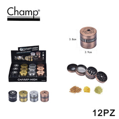 ART.40506086 CHAMPHIGH STAMP LOGO GRINDER 40MM 4LAYER DL12 - koseakasa