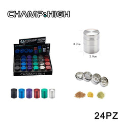 ART.40506114 CHAMP HIGH MINI GRINDER 30MM 4 LAYERS DL24 - koseakasa