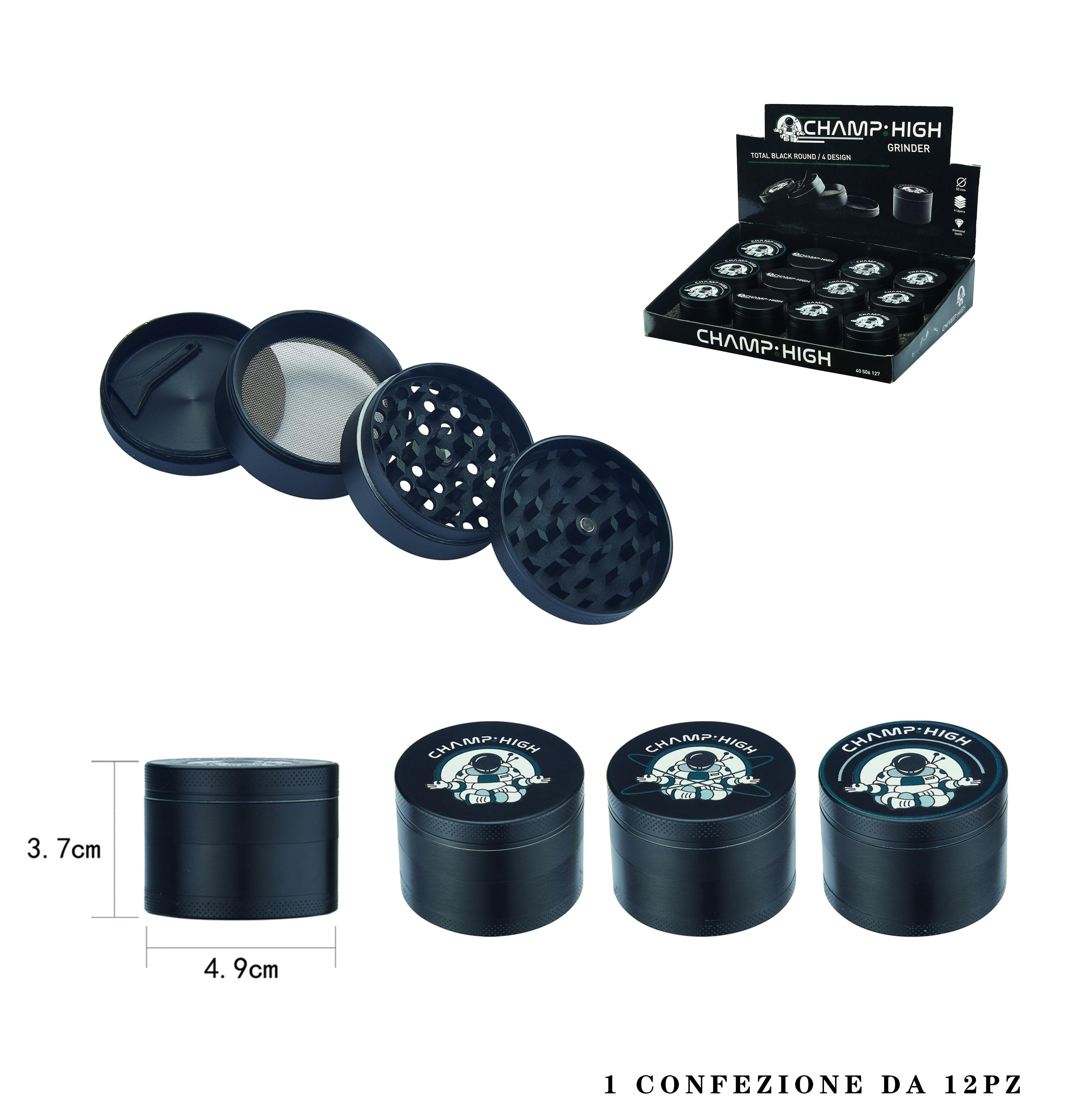 ART.40506127 CHAMP HIGH NEW LOGO 50MM 4LAY GRINDER 12PZ - koseakasa