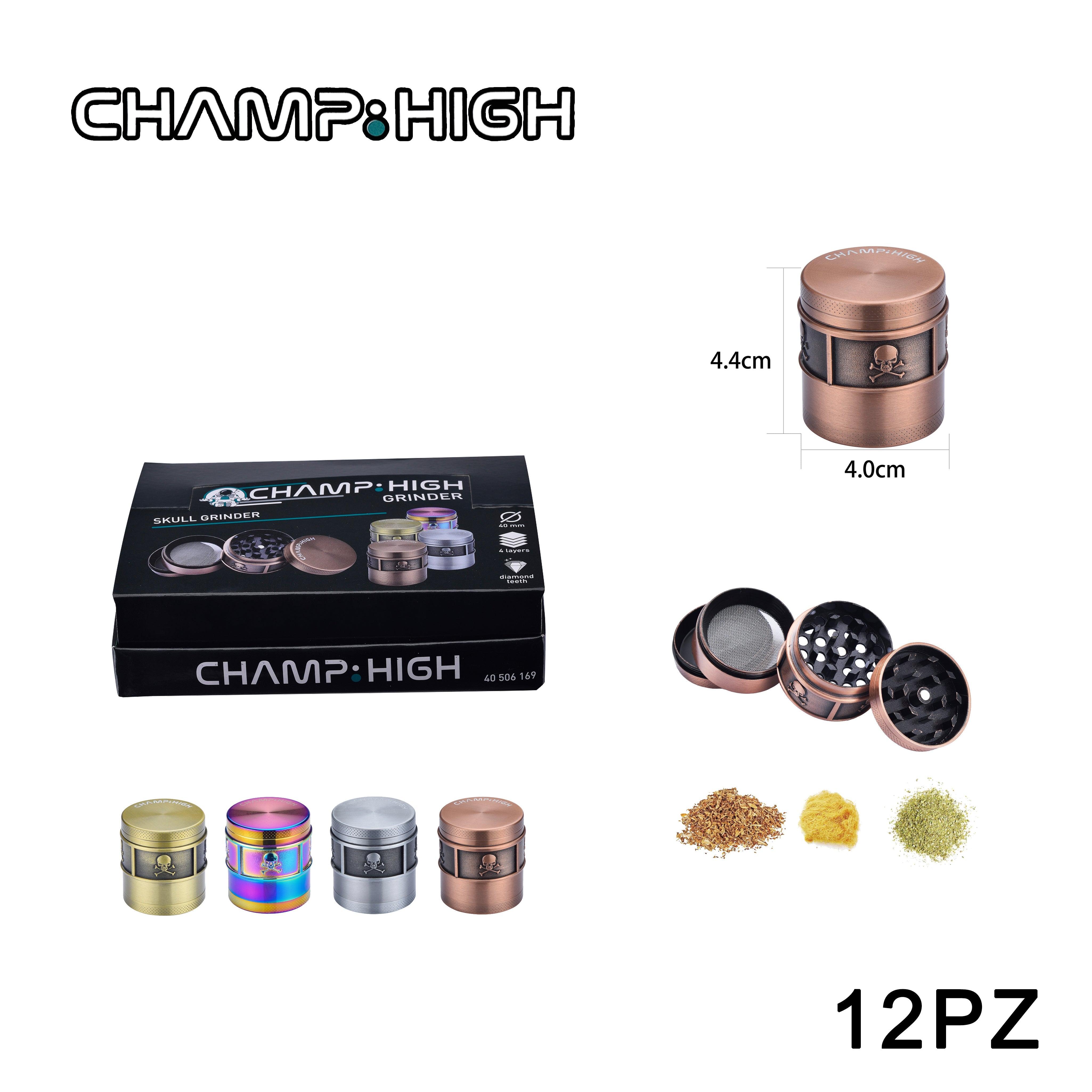 ART.40506169 CHAMPHIGH 40MM SKULL GRINDER DL12 - koseakasa