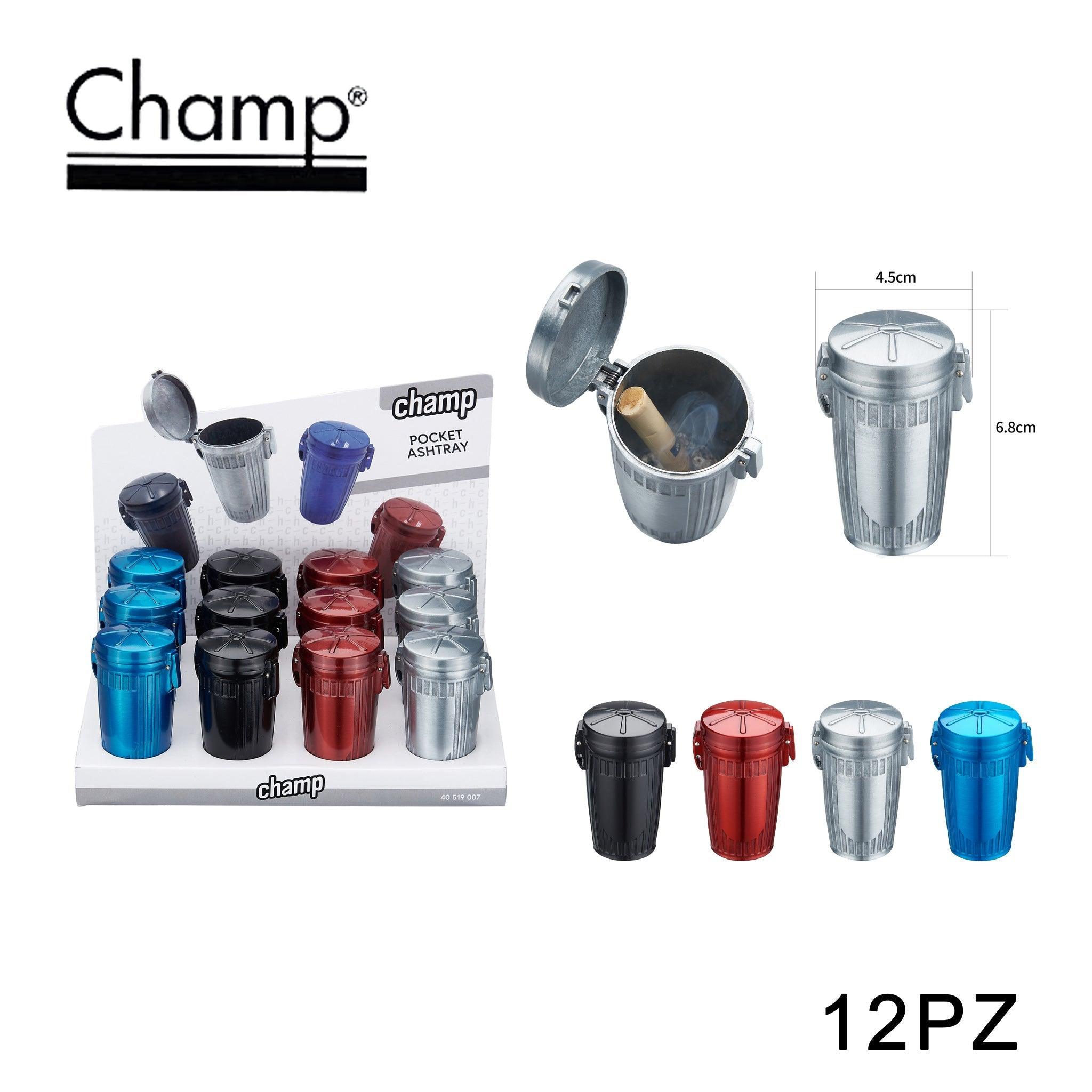 ART.40519007 CHAMP METAL BIN ASHTRAY DL-12 - koseakasa