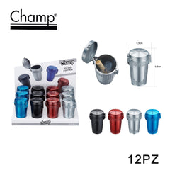 ART.40519007 CHAMP METAL BIN ASHTRAY DL-12 - koseakasa