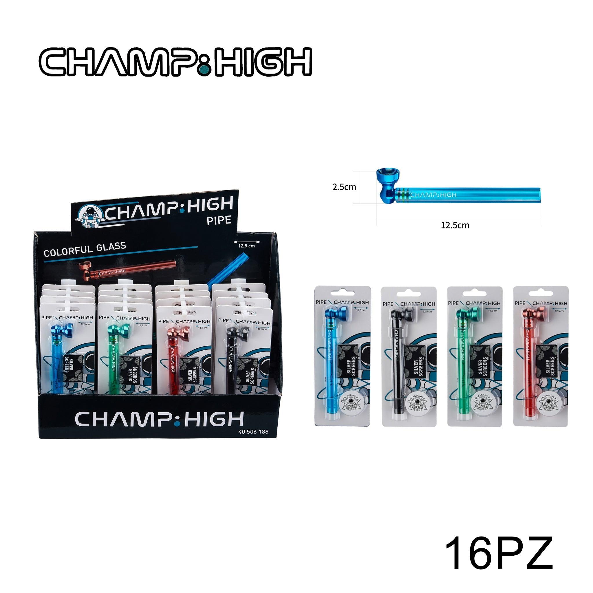 ART.40506188 CHAMP HIGH PIPA DI VETRO COLORATA DL16 - koseakasa