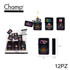 ART.40400390 CHAMP JAPAN DEMONS WP FLINT LIGHTER DL12 - koseakasa