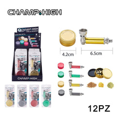 ART.40506277 CHAMP HIGH MINI METAL PIPE SHINY GRINDER DL12 - koseakasa