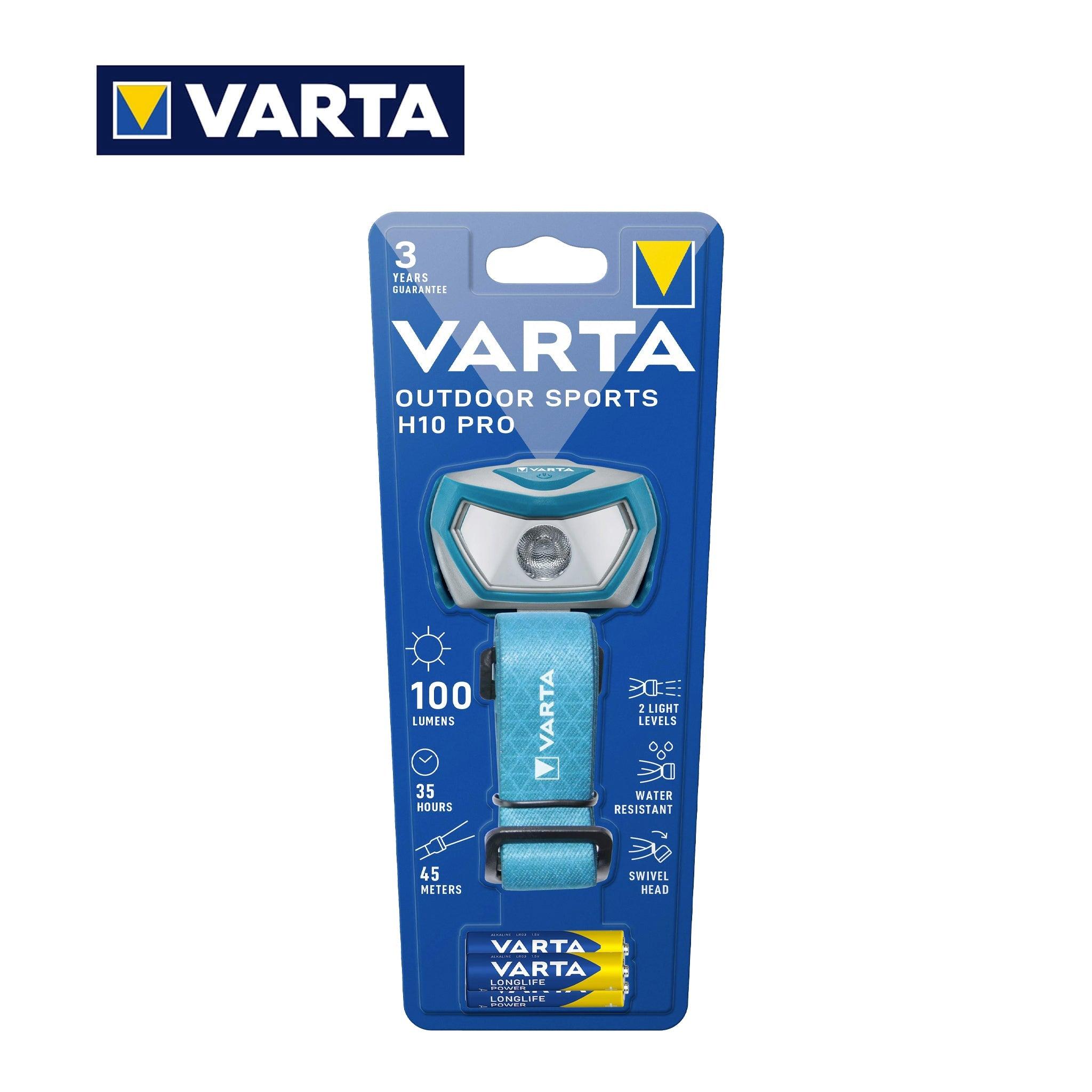 TORCIA OUTDOOR SPORTS H10 PRO VARTA ART.16650 BL1 - koseakasa