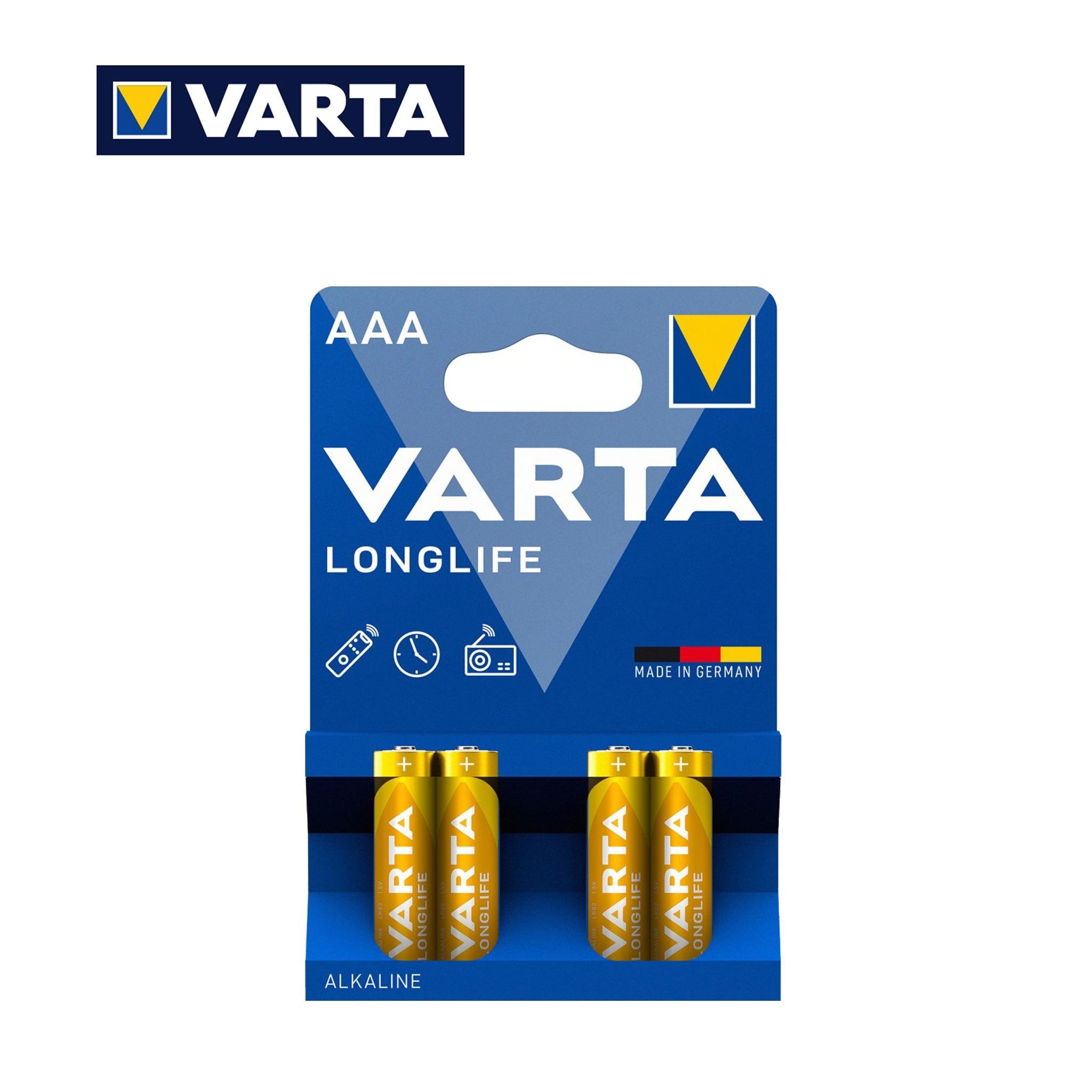 AAA LONGLIFE VARTA ALKALINE 1.5V PILA BL4 - koseakasa