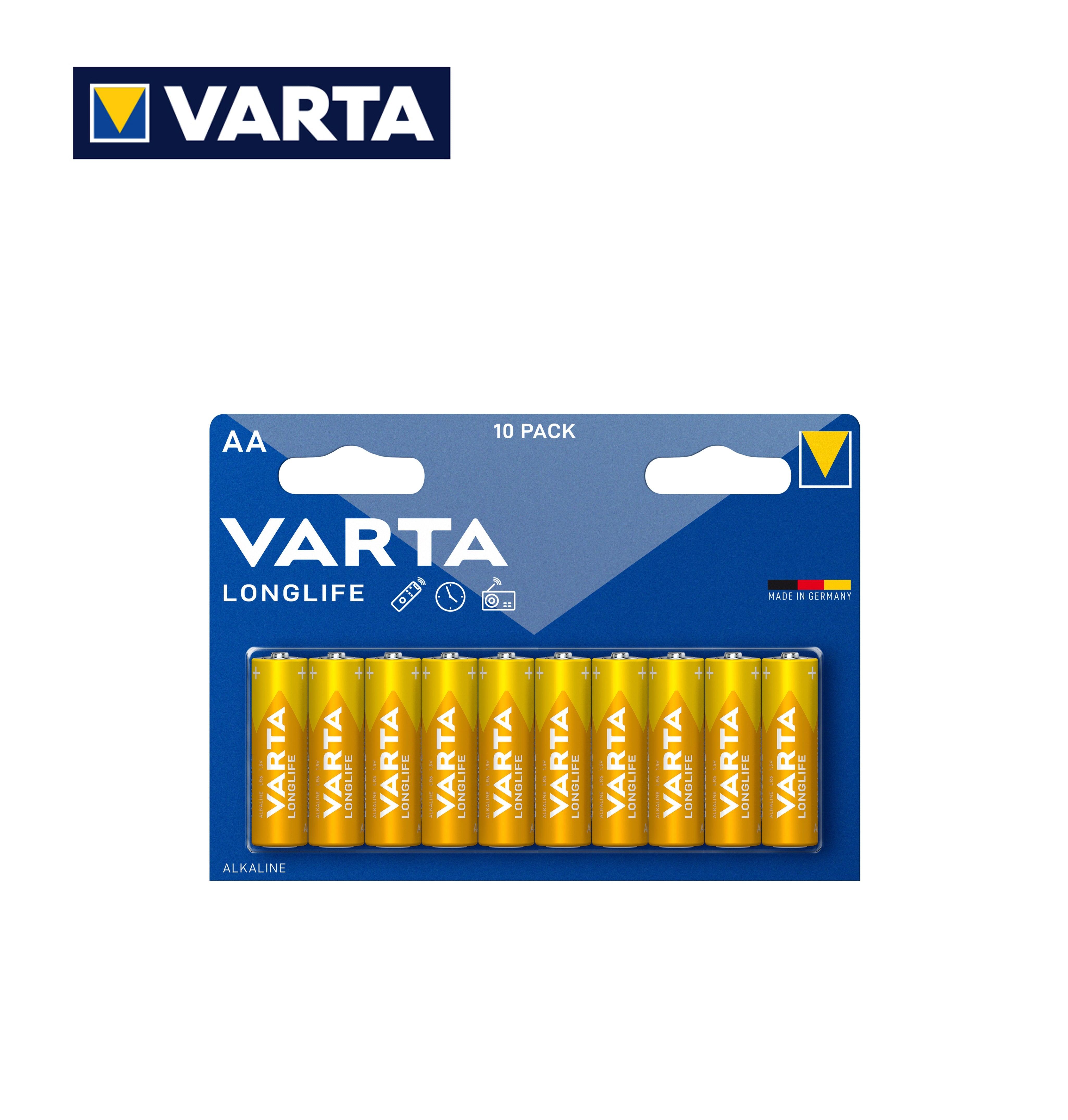 AA LONGLIFE VARTA ALKALINE PILA BL10 - koseakasa