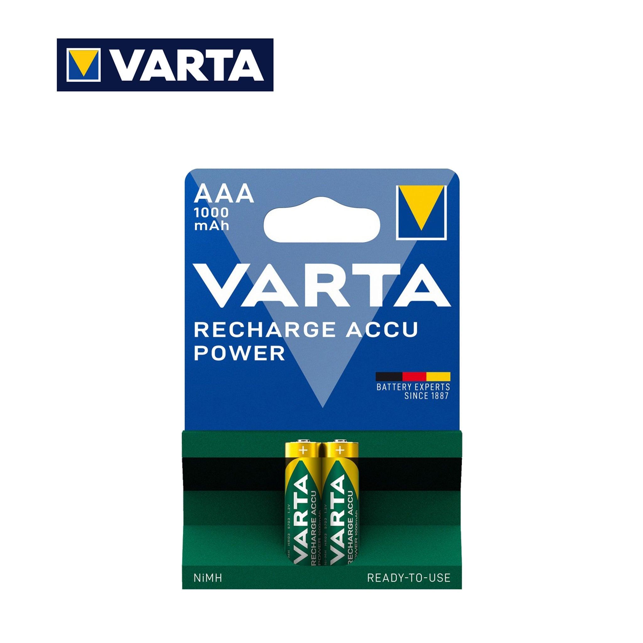 AAA 1000MAH POWER VARTA RICARICABILE PILA BL2 - koseakasa