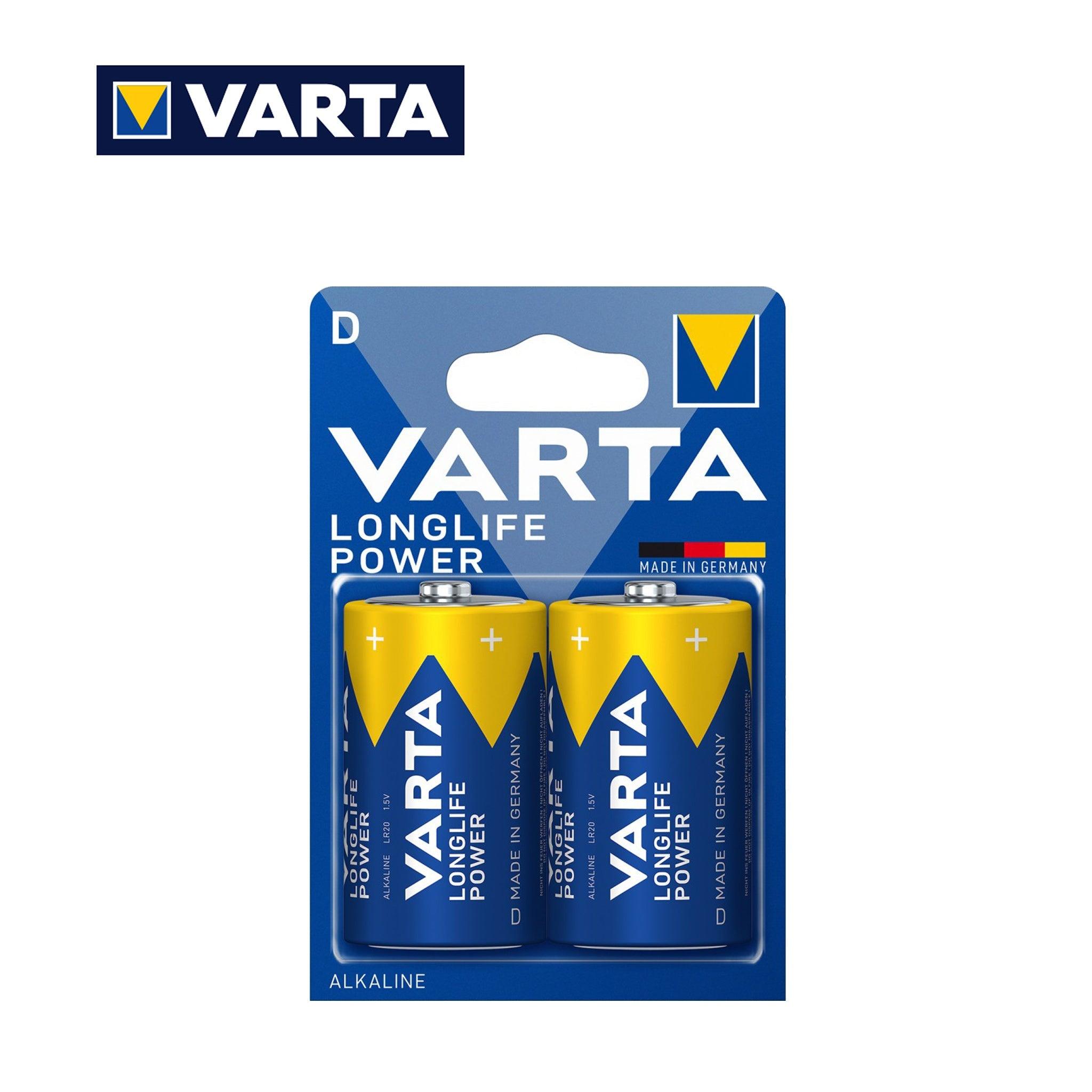 D TORCIA LONGLIFE POWER VARTA ALKALINE PILA BL2 - koseakasa