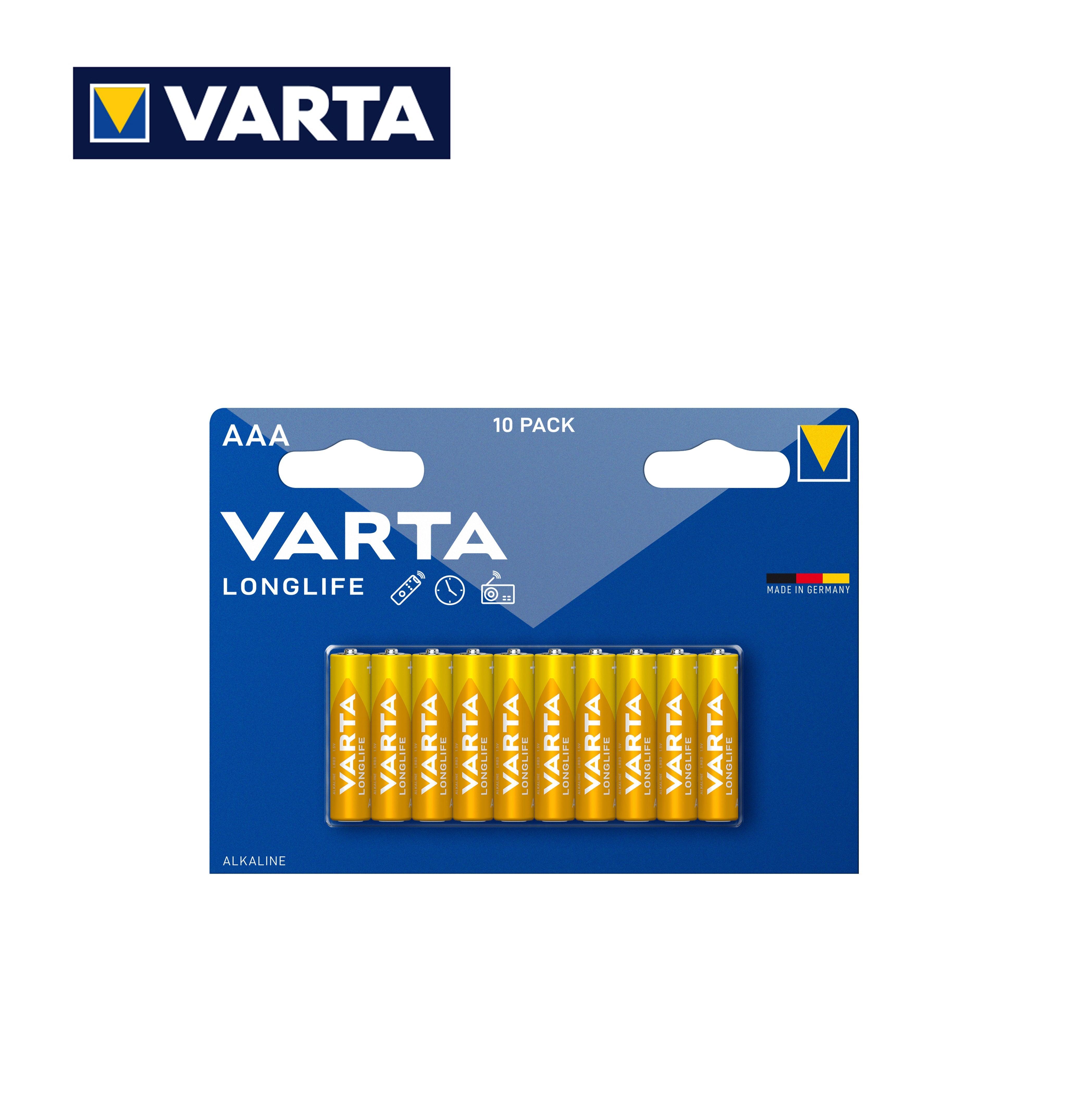 AAA LONGLIFE VARTA ALKALINE PILA BL10 - koseakasa