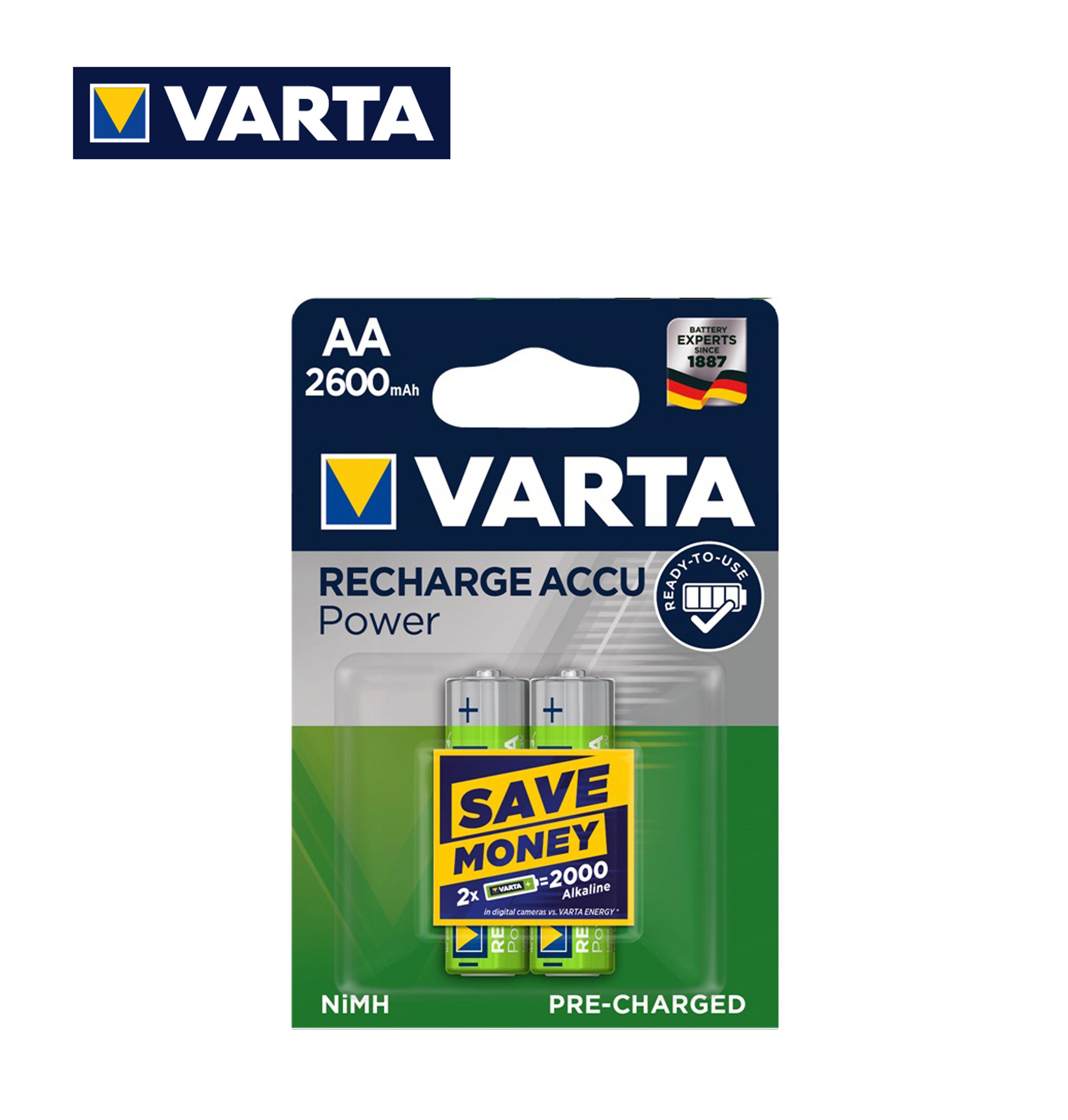 AA 2600MAH POWER VARTA RICARICABILE PILA BL2 - koseakasa