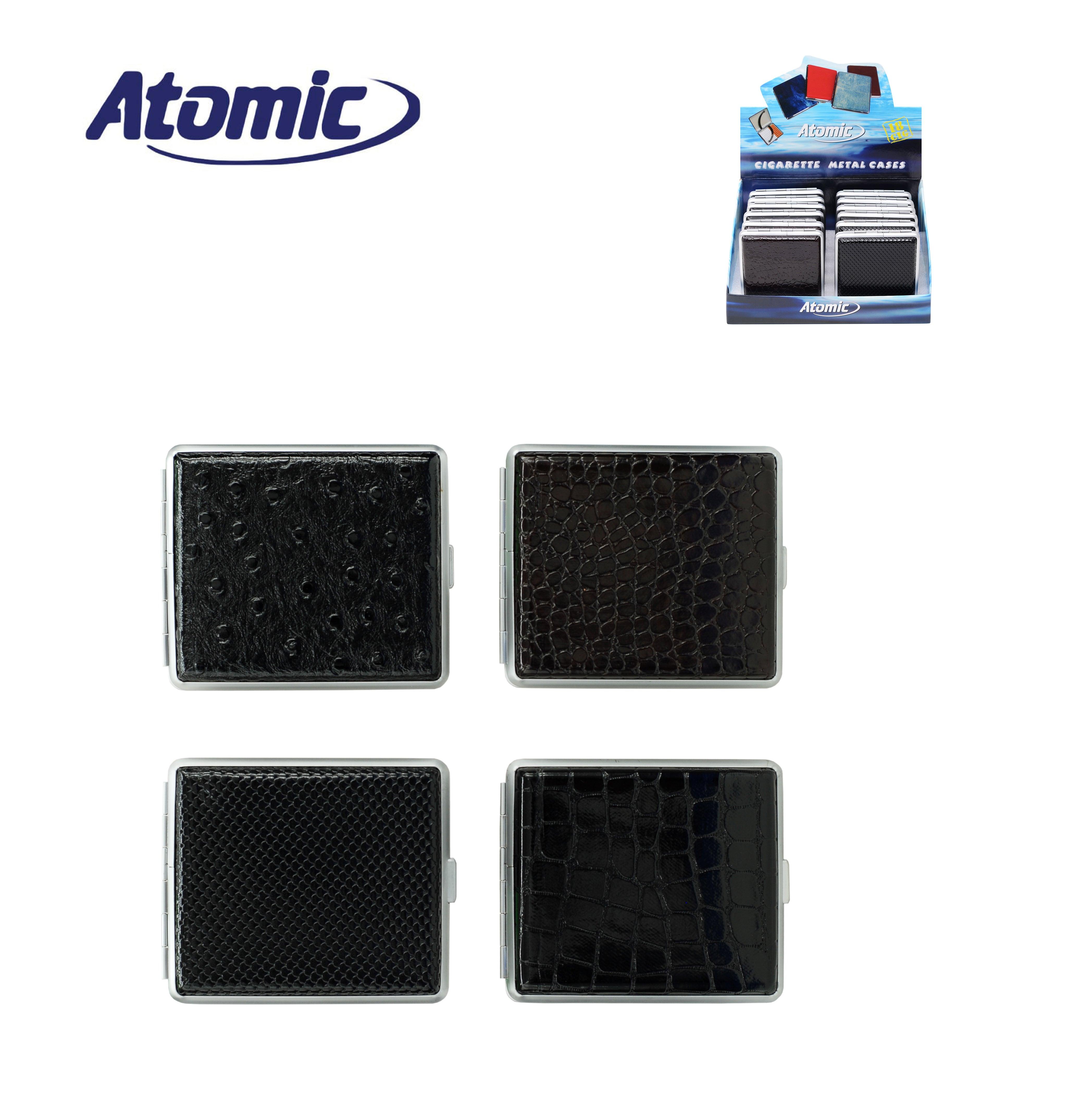 ART.0410400 ATOMIC PORTASIGARETTE CON ELASTICO CLASSICO CONF.12PZ - koseakasa