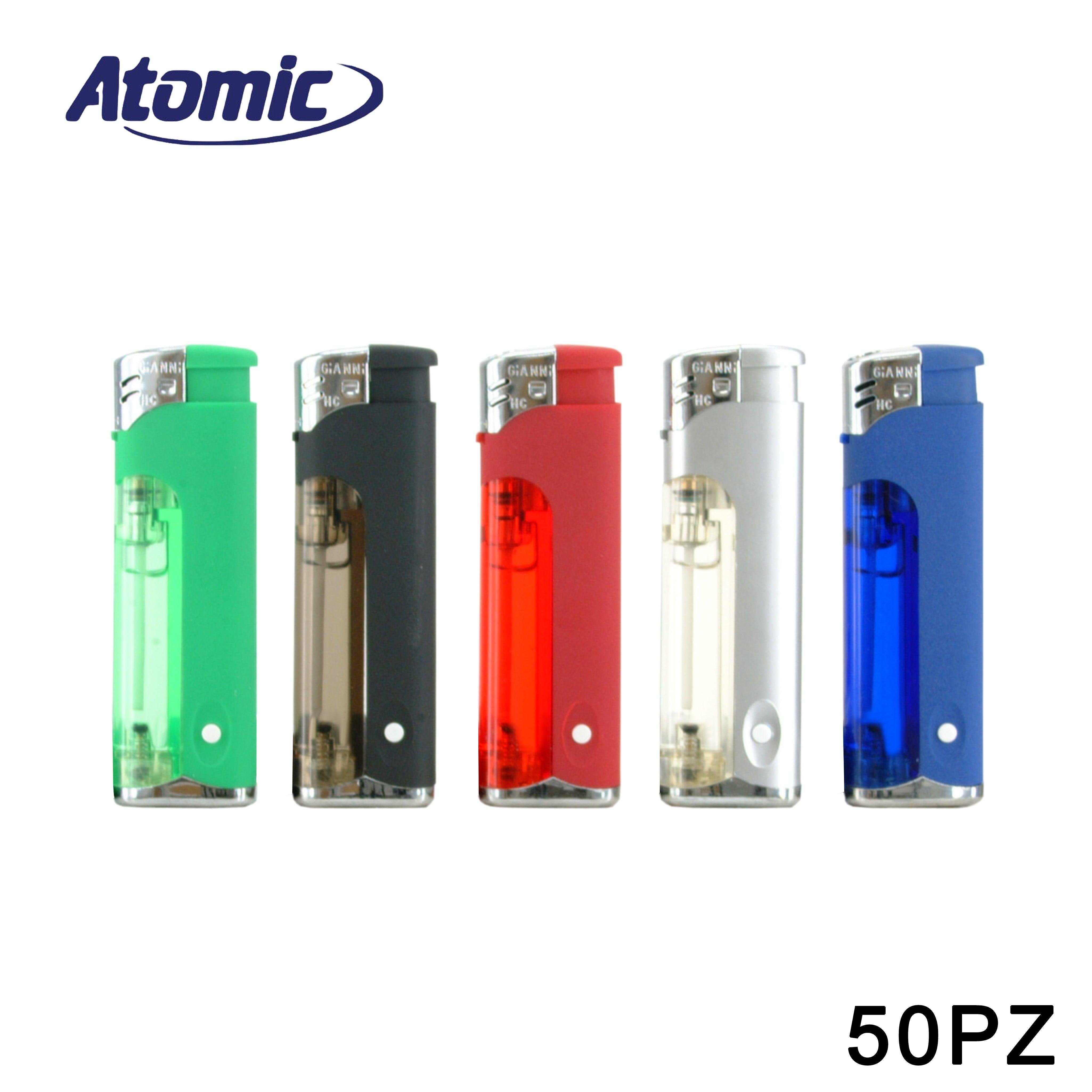 ART.3726005 ATOMIC ACCENDINO SEMI TRASPARENTE COLORATO ASS. CONF.50PZ - koseakasa