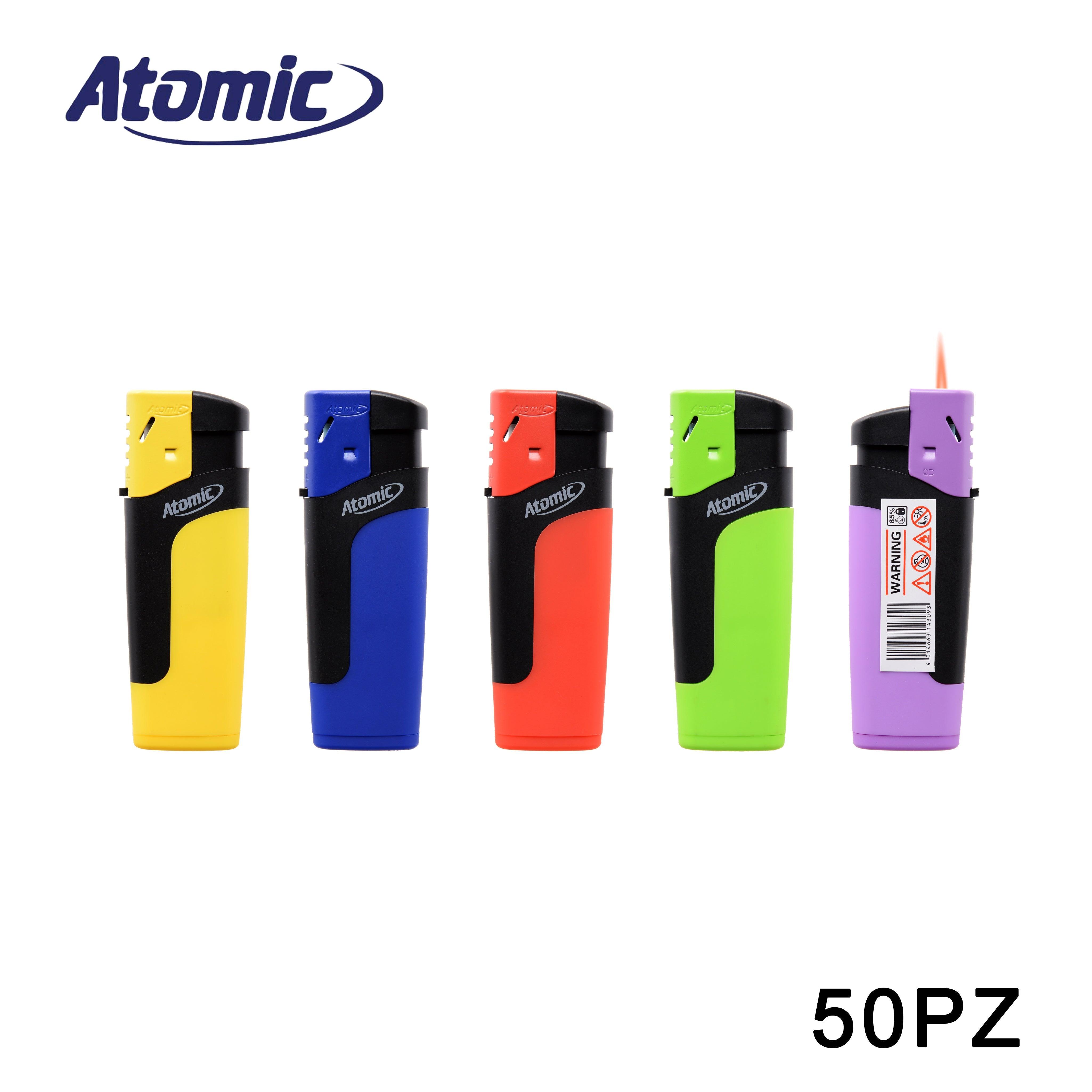 ART.3603400 ATOMIC ACCENDINO TURBO PIERRE GOMMATO COLORATO ASS. CONF.50PZ - koseakasa