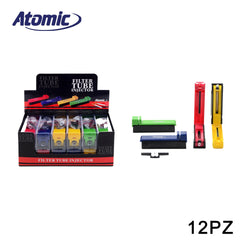 ART.0401101 ATOMIC MACCHINA SIGARETTA STANDARD 4 COLORI ASS. CONF.12PZ - koseakasa