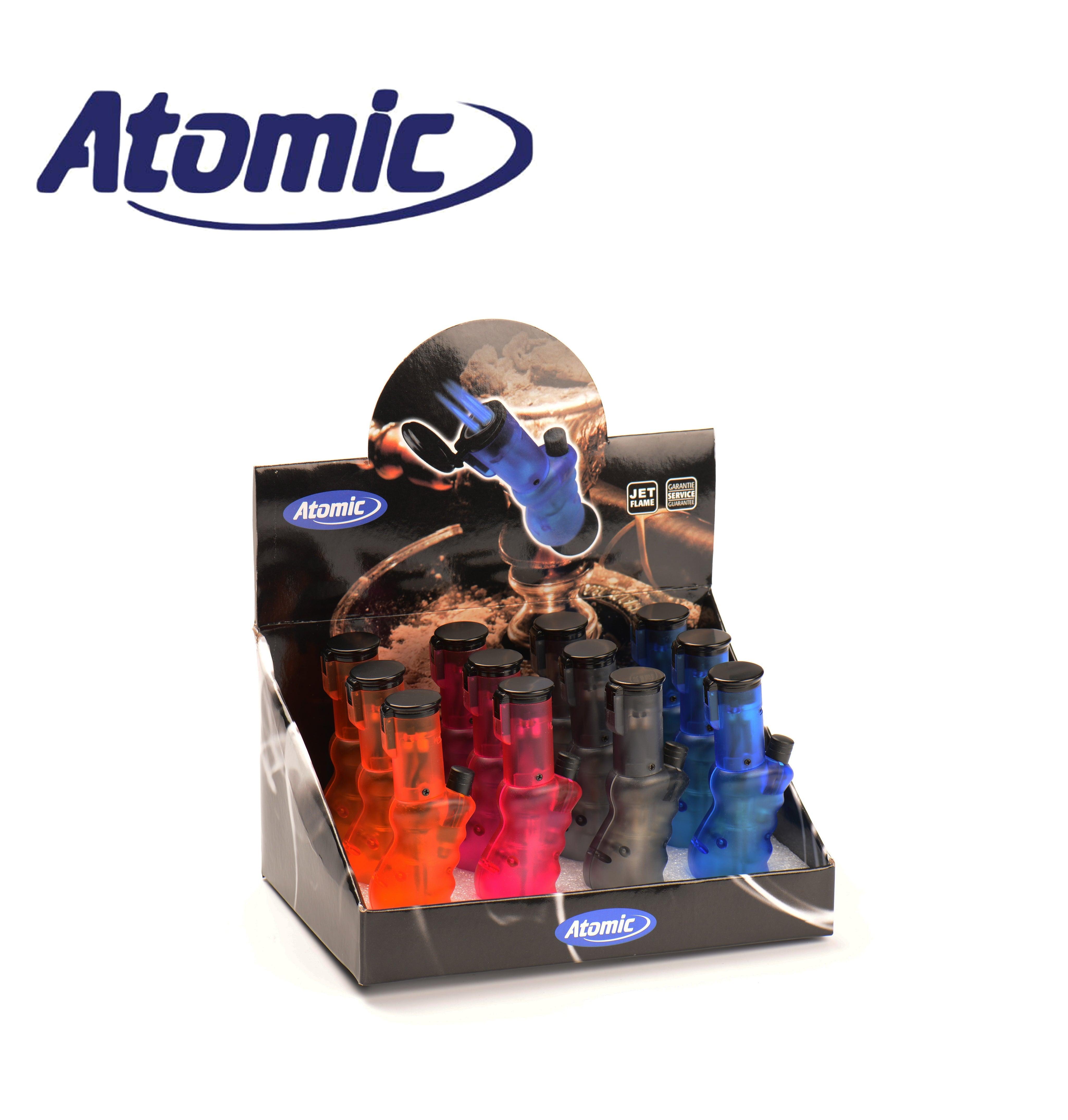 ART.2180500 ATOMIC ACCENDINO TURBO BONG 4 COLORI CONF.12PZ - koseakasa
