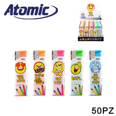 ART.3771009 ATOMIC ACCENDINO TURBO F2 EMOIJS CONF.50PZ - koseakasa