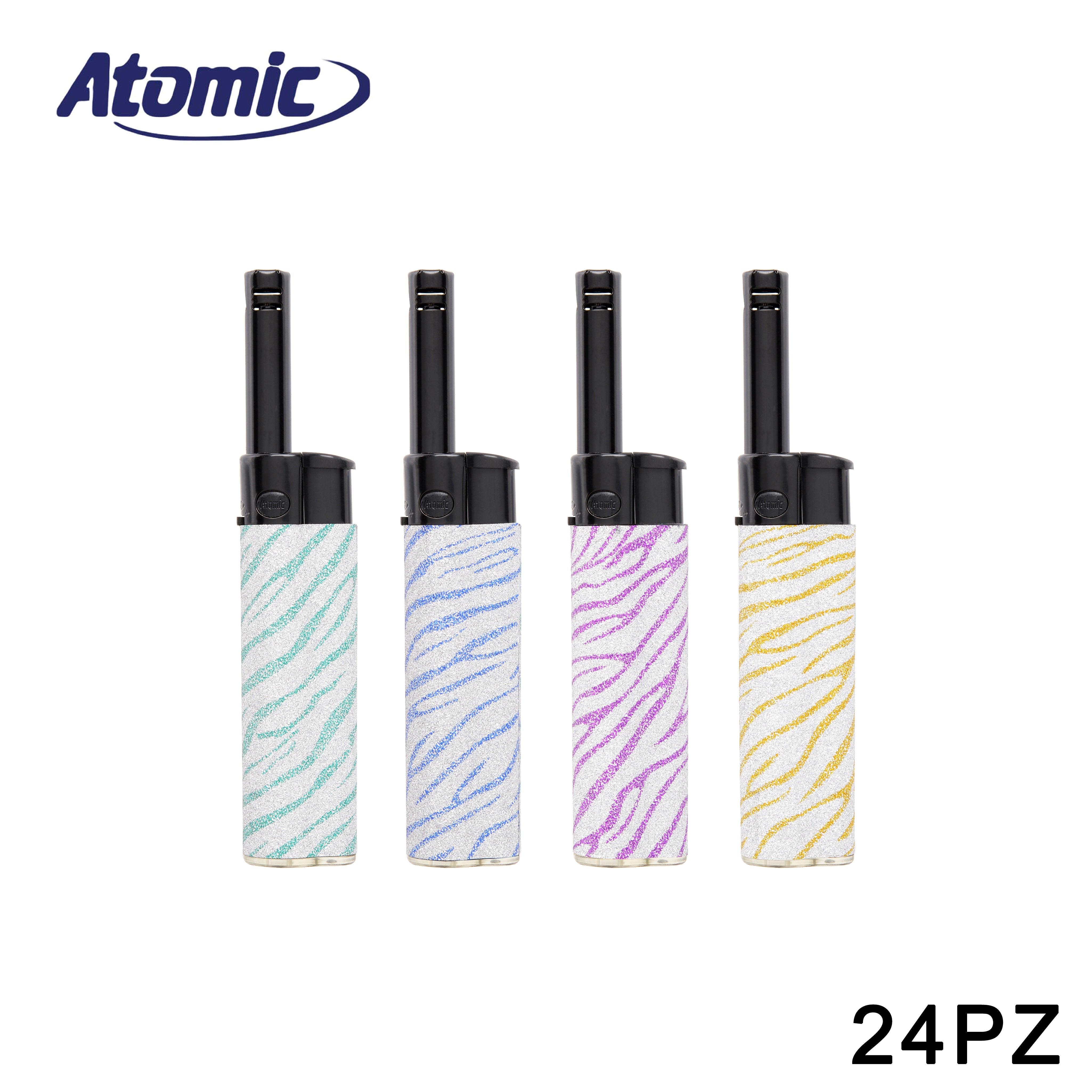 ART.3698511 ATOMIC MINI ACCENDIGAS BBQ FESTIVAL GLITTER ZEBRA CONF.24PZ - koseakasa
