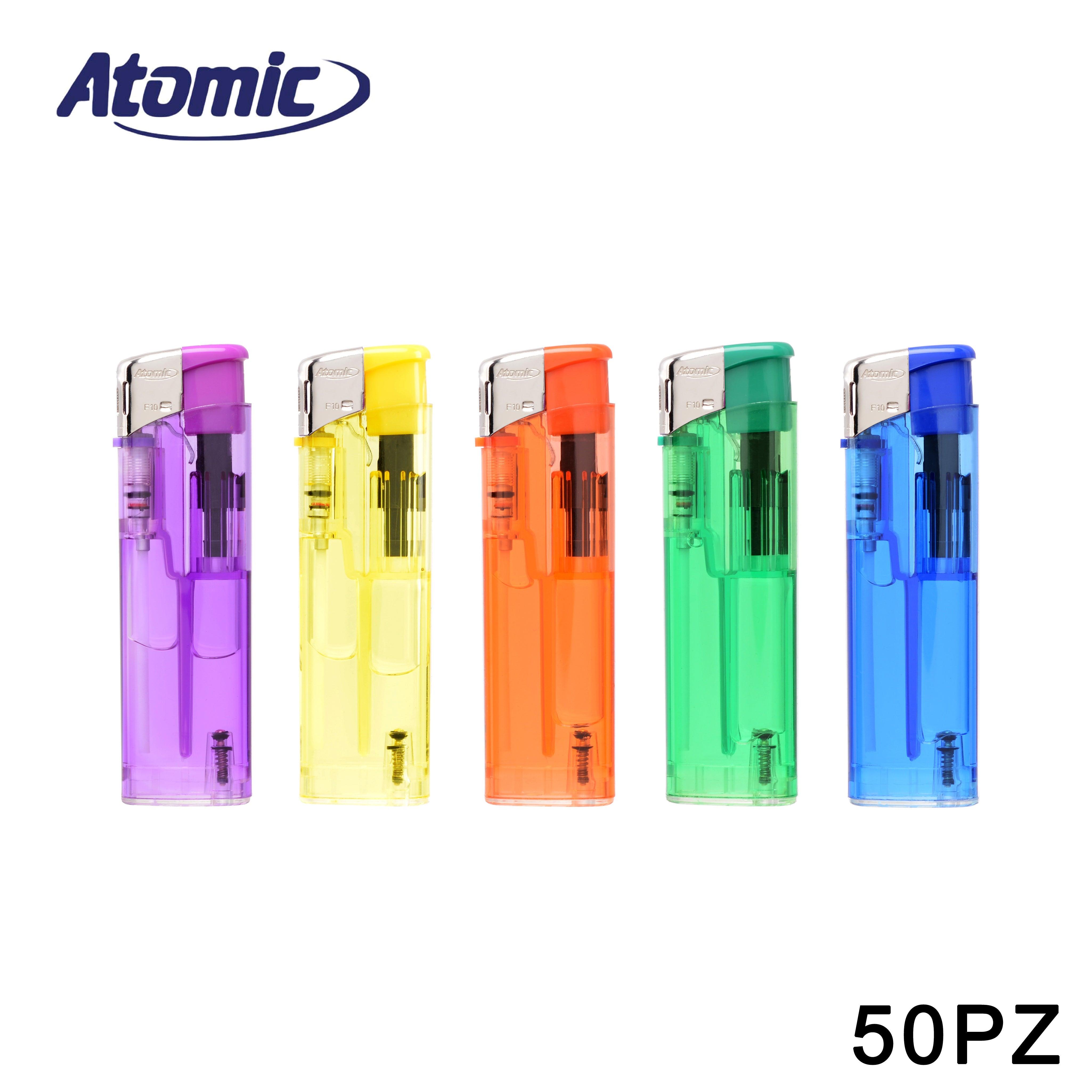 ART.3645000 3648011 ATOMIC ACCENDINO F11 TRASPARENTI ASS. CONF.50PZ - koseakasa