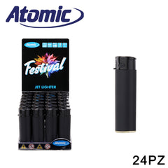ART.3750001 ATOMIC ACCENDINO TURBO FESTIVAL GOMMATO NERO CONF.24PZ - koseakasa