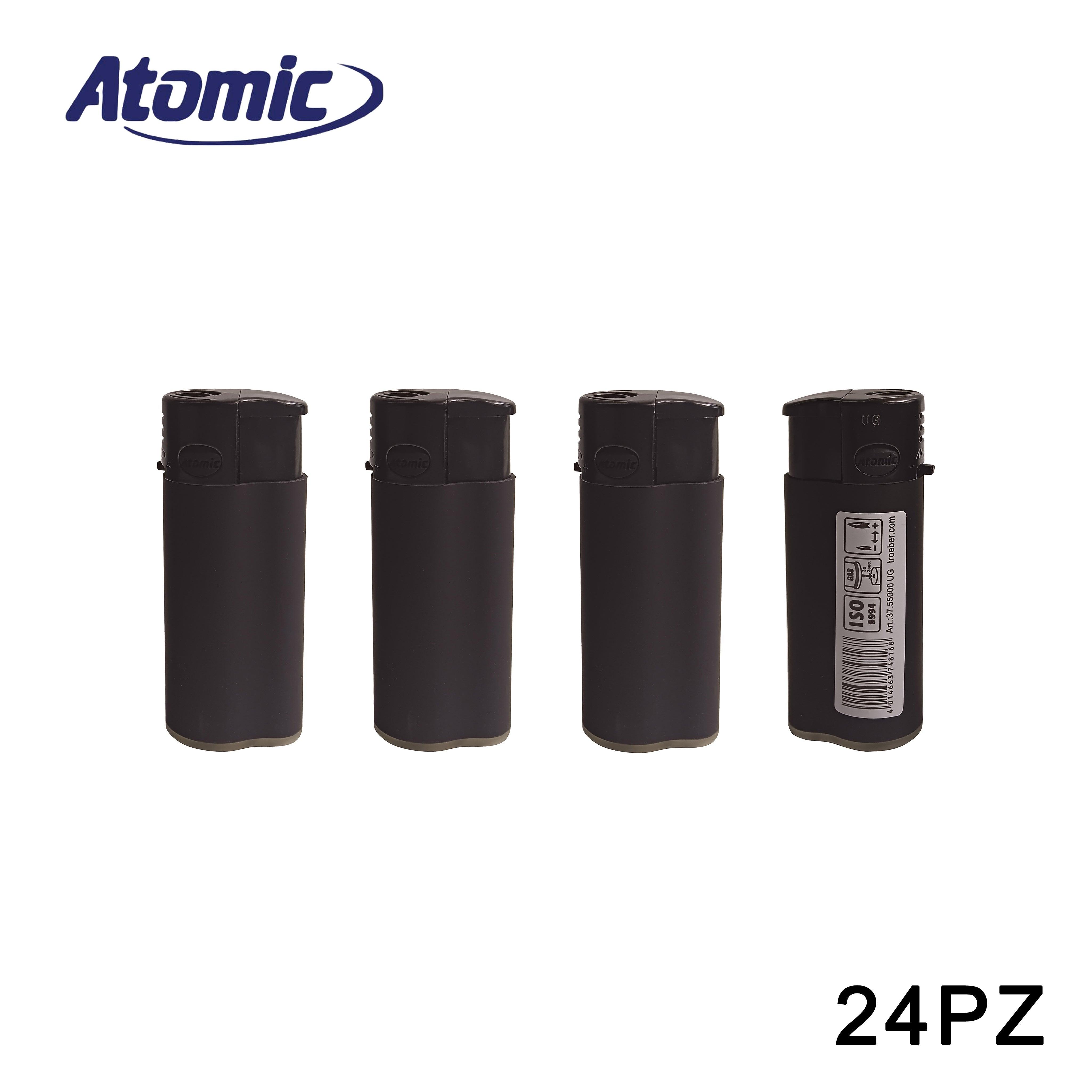 ART.3755000 ATOMIC ACCENDINO TURBO MINI FESTIVAL NERO CONF.24PZ - koseakasa