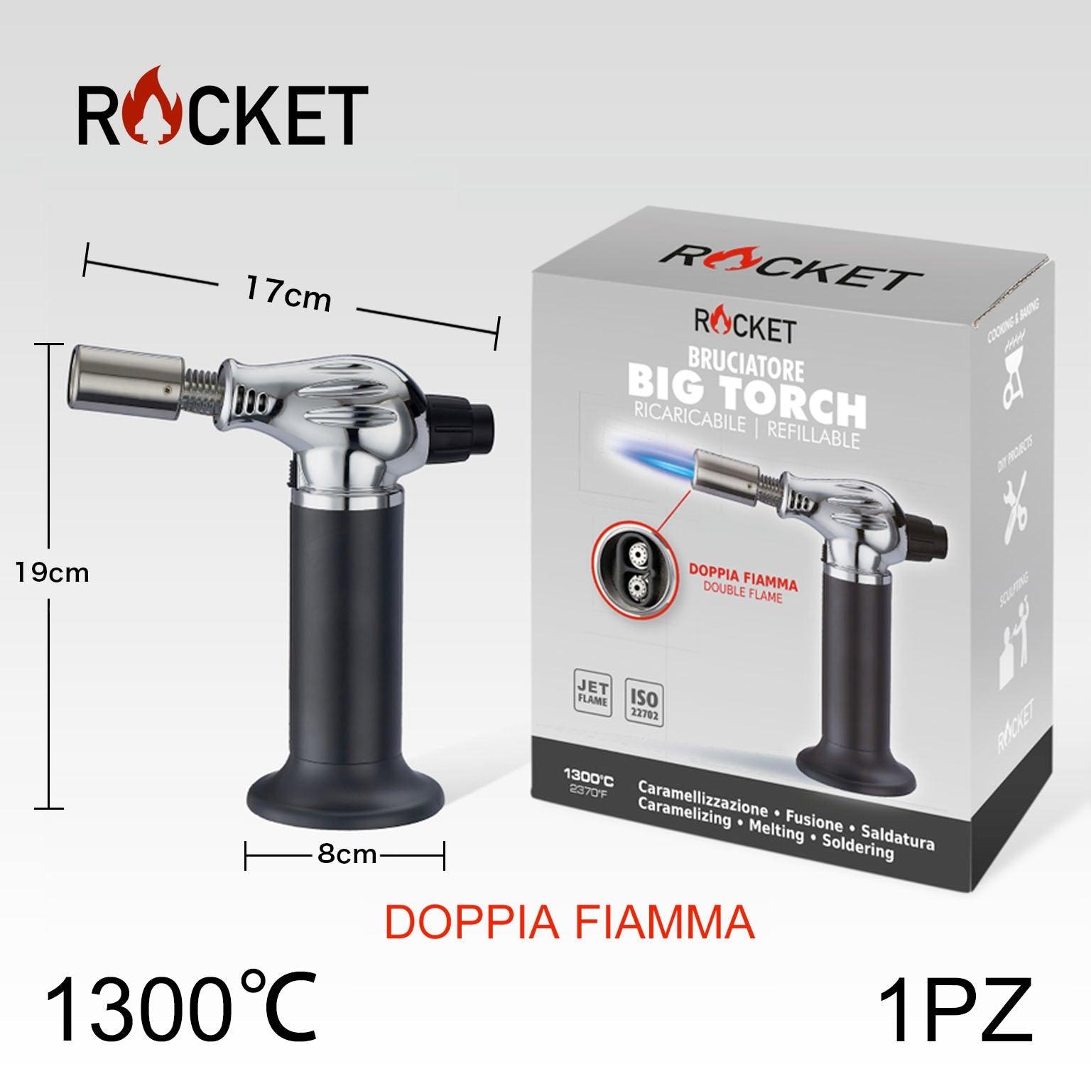 ART.8326236 ROCKET TURBO BRUCIATORE BIG TORCH DOPPIA FIAMMA 1PZ - koseakasa