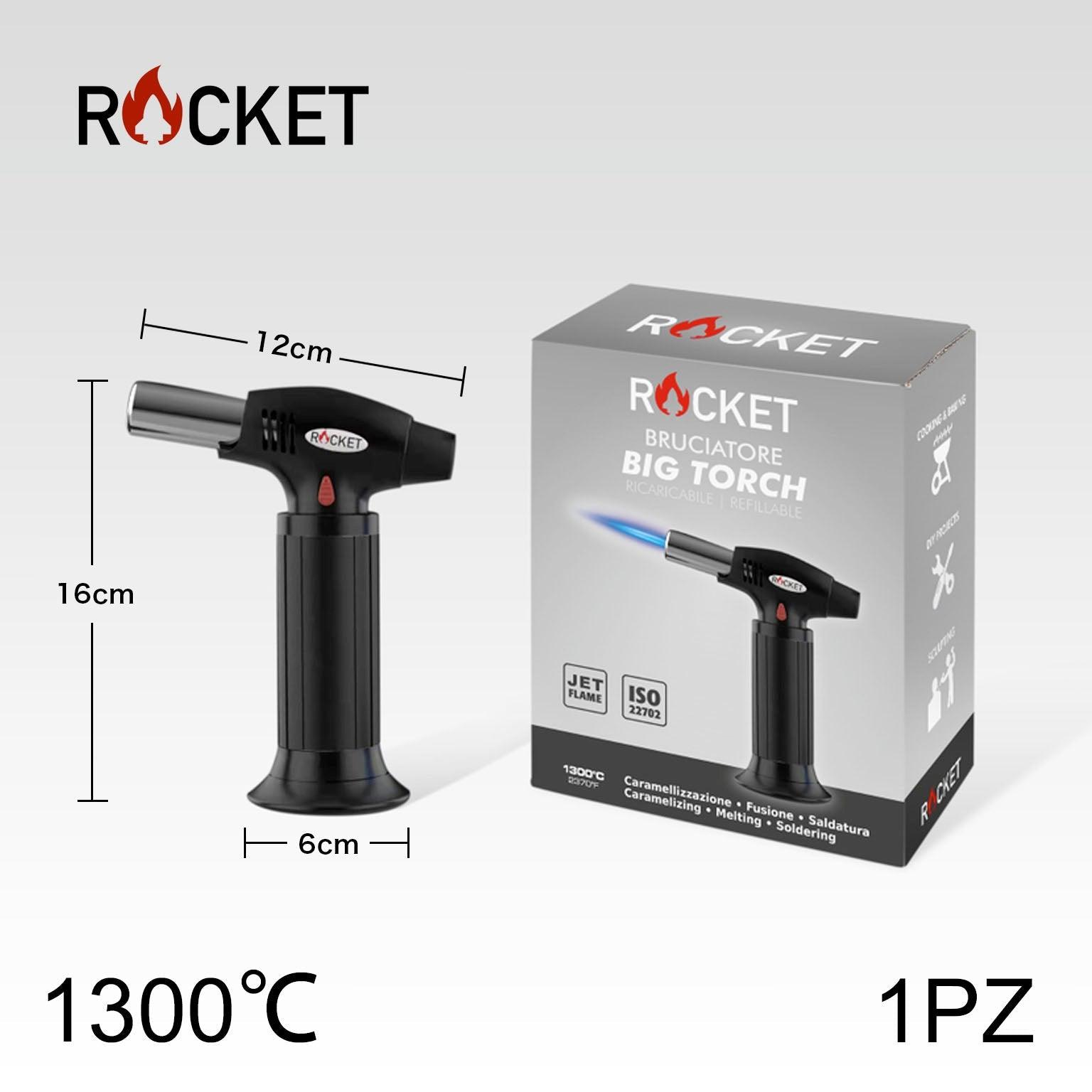 ART.8326233 ROCKET BRUCIATORE BIG TORCH NERO BL1 - koseakasa