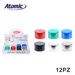 ART.0212593 ATOMIC GRINDER 40MM 3 PARTI 6 COLORI ASS. CONF.12PZ - koseakasa
