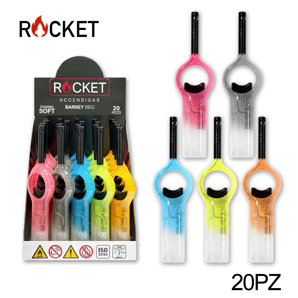 ART.8326013 ROCKET ACCENDIGAS BARNEY BLACK CONF. 20PZ - koseakasa