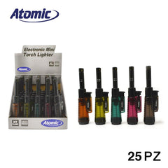 ART.2514210 ATOMIC ACCENDIGAS TURBO FIAMMA BLU SEMITRANSPARENT ASS. CONF.25PZ - koseakasa