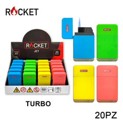 ART.8326257 ROCKET RUBBER ACCENDINO BLU TURBO NEON ASS. 20PZ - koseakasa