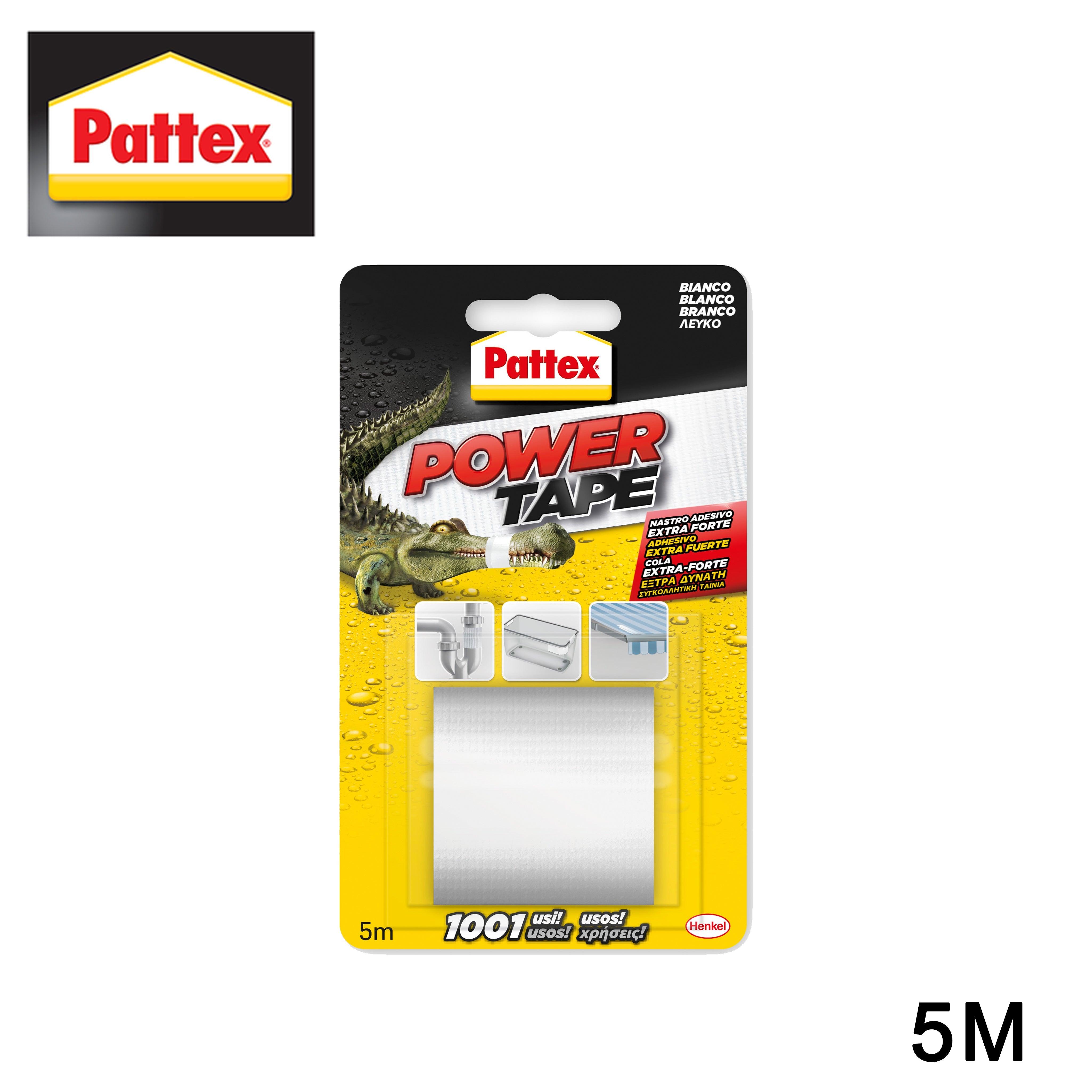 NASTRO 5MT BIANCO POWERTAPE ART.1658221 PATTEX BL1 - koseakasa