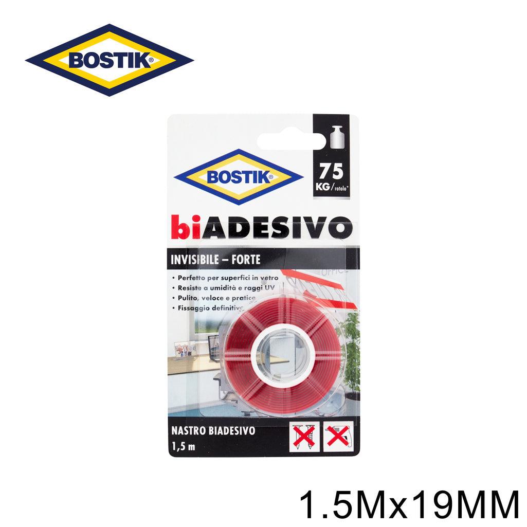BIADESIVO INVISIBILE 19MMX1.5MT BOSTIK ART.65655 65657 BL1 - koseakasa