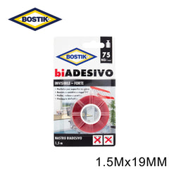 BIADESIVO INVISIBILE 19MMX1.5MT BOSTIK ART.65655 65657 BL1 - koseakasa