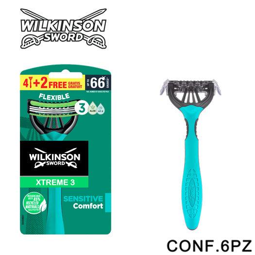 XTREME3 SENSITIVE COMFORT 6PZ WILKINSON ART.W302383400 BL1 - koseakasa