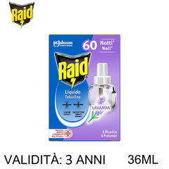 RAID LIQ ELET RIC 60N LAVANDA 36ML ART.338849 367397 24PZ - koseakasa