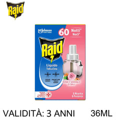RAID LIQ ELET RIC 60N ROSA E SAND 36ML ART.338850 24PZ - koseakasa