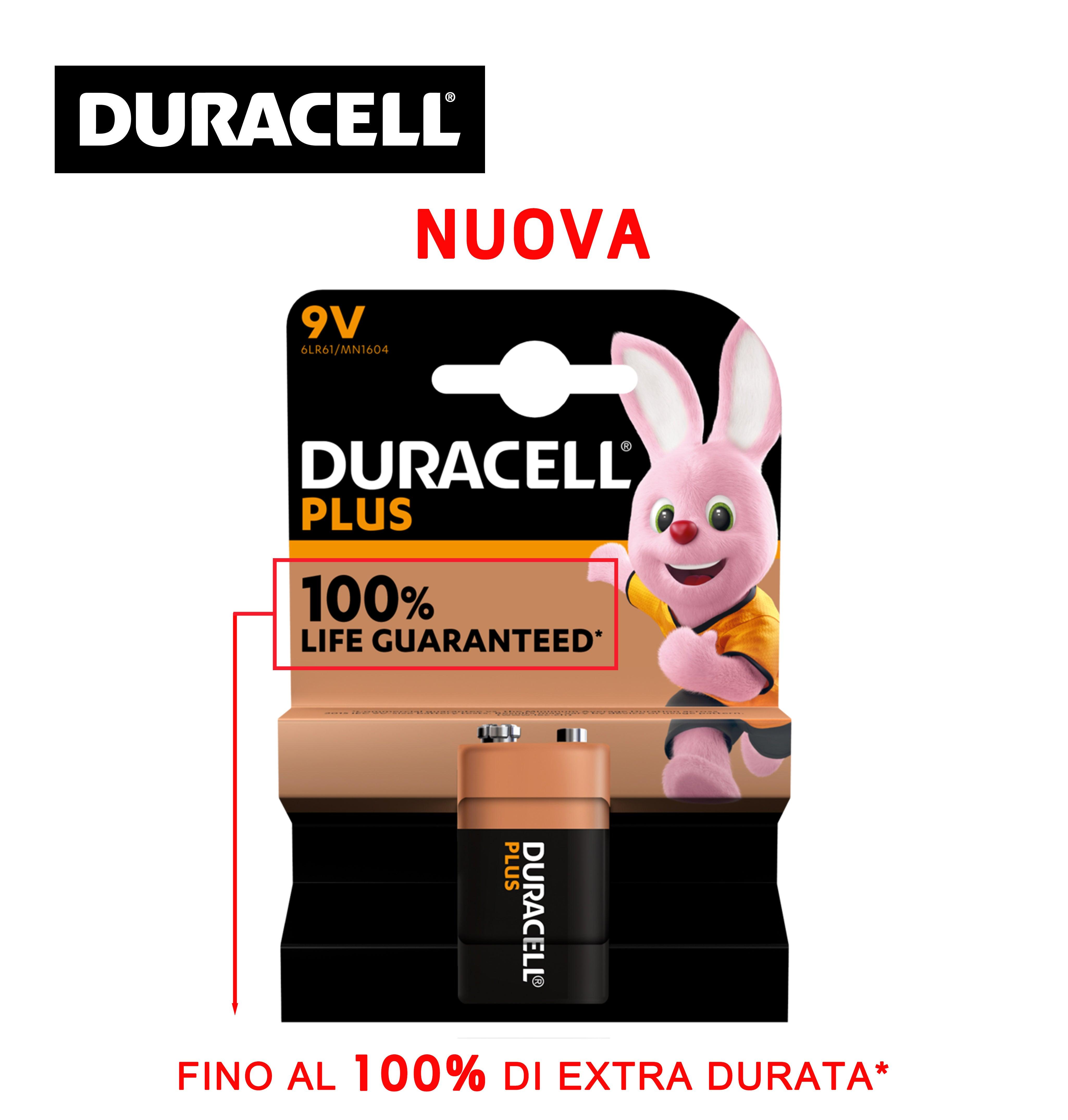9V MN1604 DURACELL PLUS 100% PILA BL1 - koseakasa