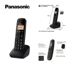 PANASONIC KX-TGB610JTB TELEFONO CORDLESS DECT TGB 610 NERO - koseakasa