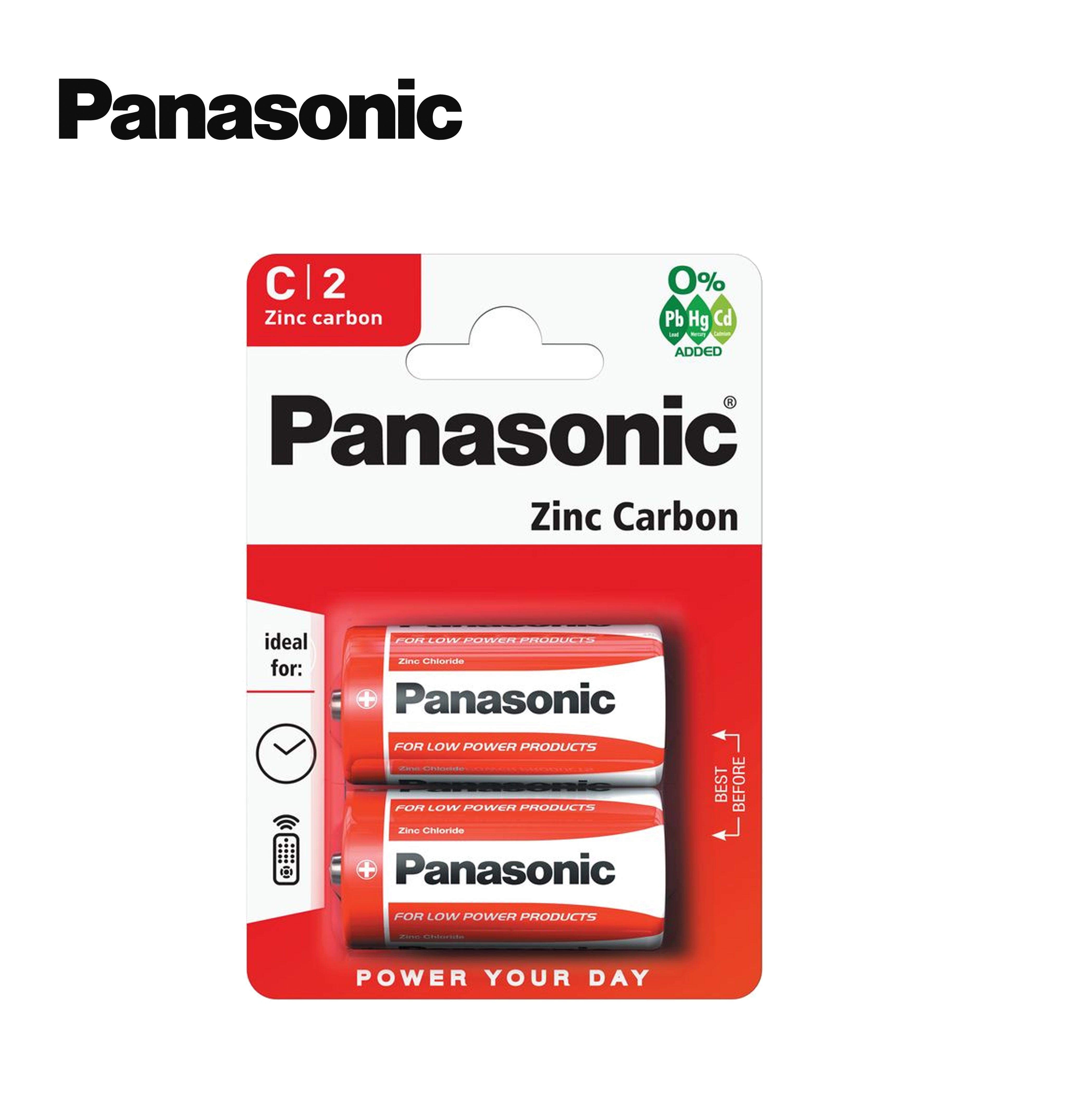 C MEZZA TORCIA PANASONIC ZINCO CARBONE PILA BL2 - koseakasa