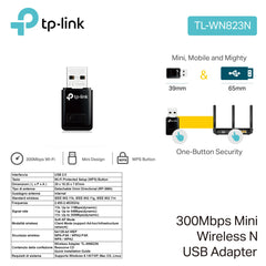 USB NANO 300MB WIRE TP-LINK ART.TL-WN823N 1PZ - koseakasa