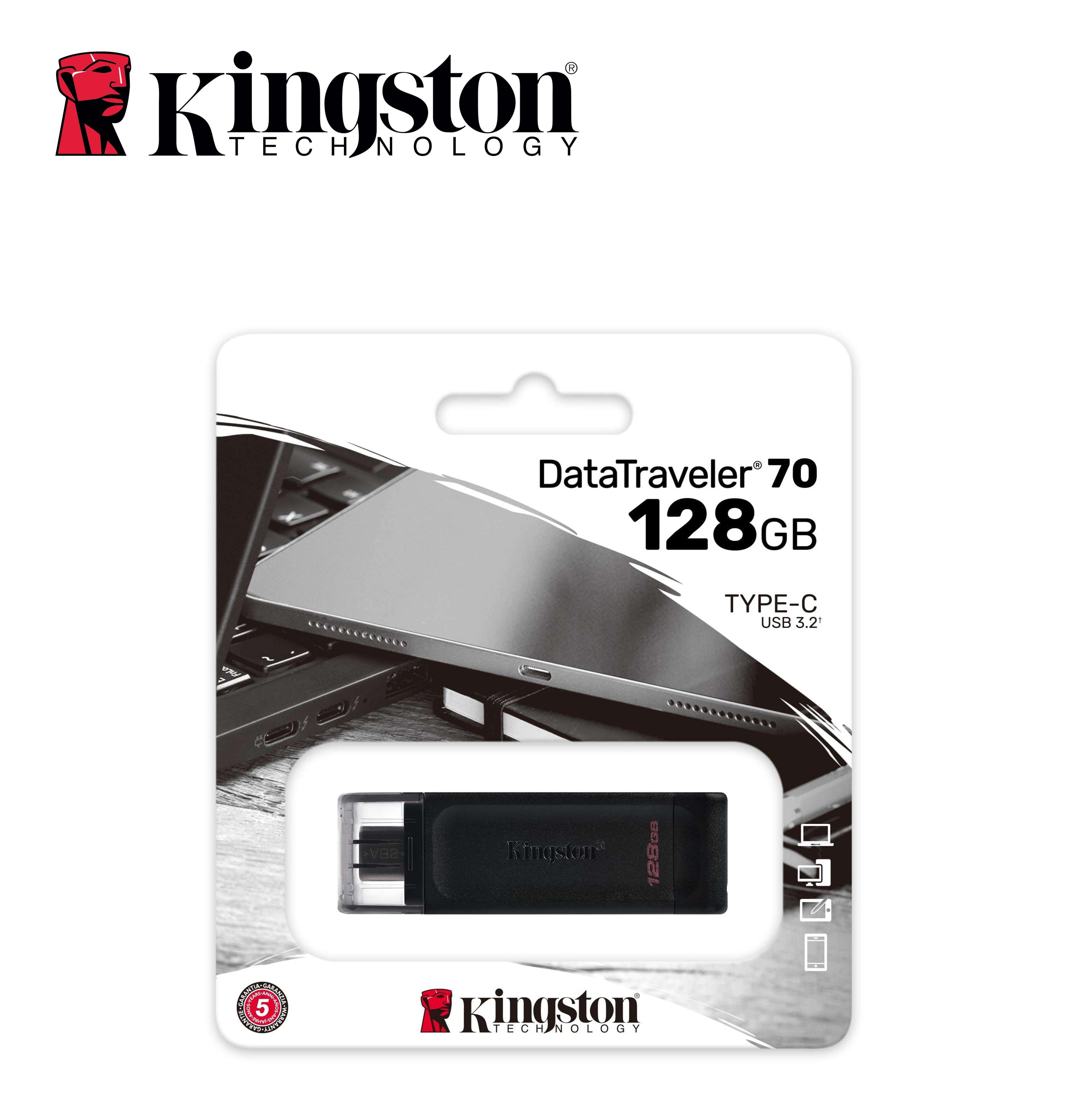 USB 128GB TYPE-C 3.2 DT70 KINGSTON BL1 - koseakasa