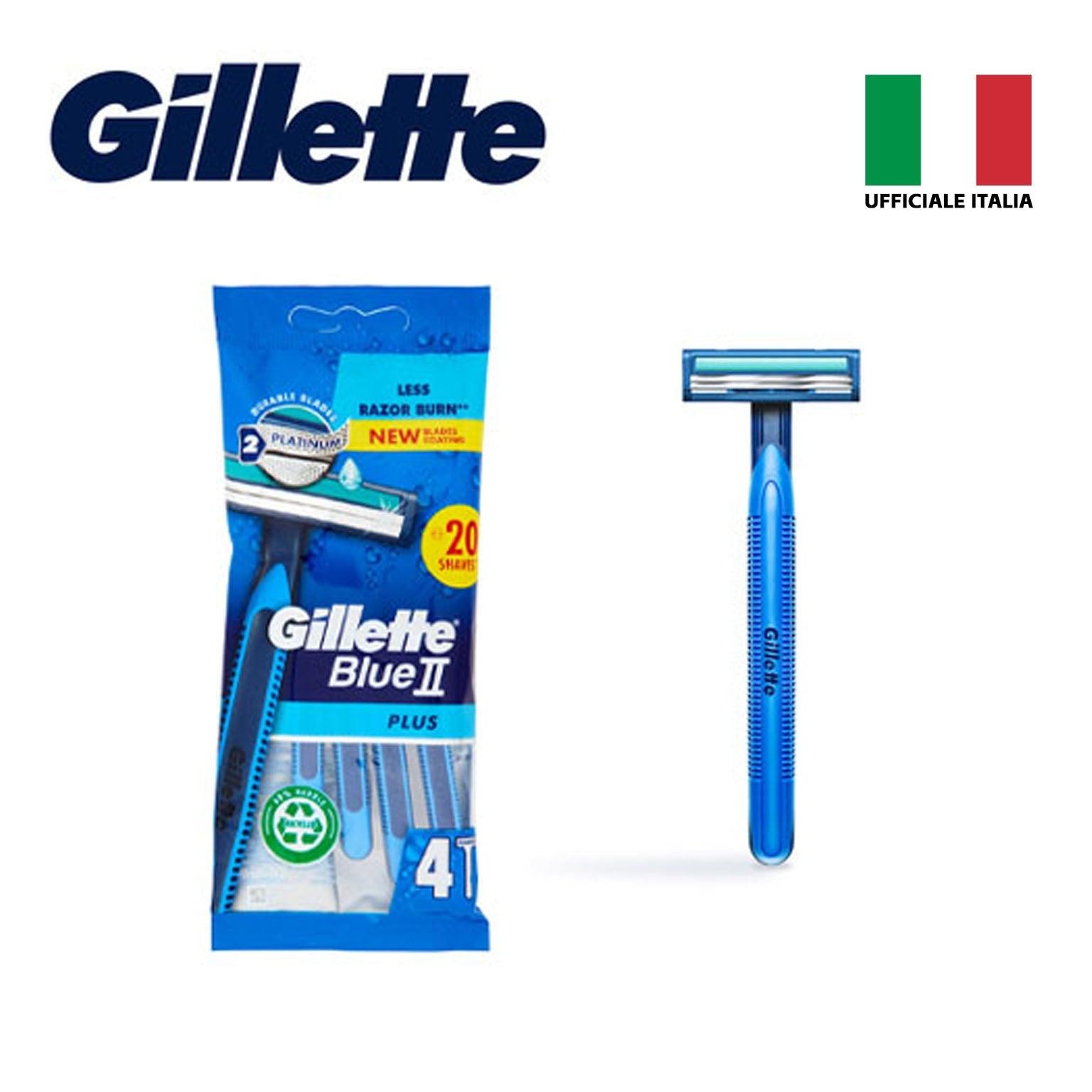 BLUE II PLUS X4 BUSTA RASOIO GILLETTE ITA BL1 - koseakasa